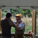 Denis learning the workings of the Shotgun.